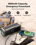 BlitzWolf BW-WA3 100W TWS Bluetooth-Lautsprecher mit vier Treibern, doppelter Membran, tiefem Bass, RGB-Licht, IPX5 Wasserdichtigkeit, 5000mAh Akku