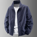 Herren Stehkragenjacke Frühling Atmungsaktiv Leicht Anti-Falten Windjacke Outdoor Sport Freizeit Schnelltrocknende Arbeitsjacken