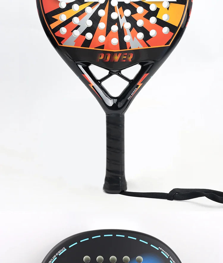 ODEA Beach Tennis Schläger Vollcarbon Rauhe Oberfläche Outdoor Sport Schläger Für Herren Damen Erwachsene Fortgeschrittene Spieler 3K 18K