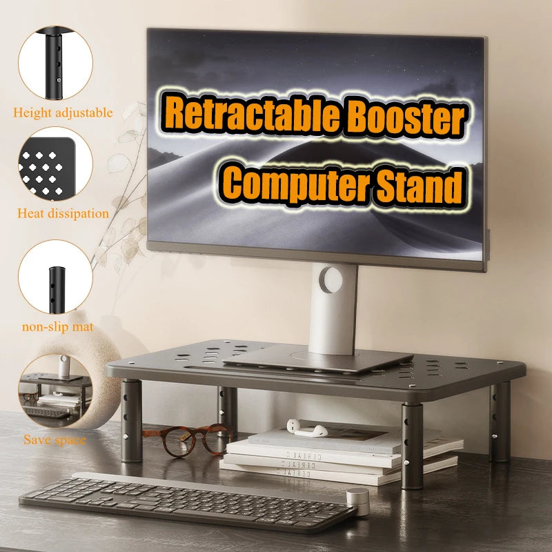 Adjustable Computer Monitor Stand Elevated view angle Computer Monitor Holder Stress Relief Desktop Creative Storage Rack Office Hauptbild