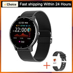 LIGE Wasserdichte Smartwatch für Damen, Echtzeit-Wettervorhersage, Herren-Uhren, Sport-Damen-Smartwatch für Damen, Android, iOS