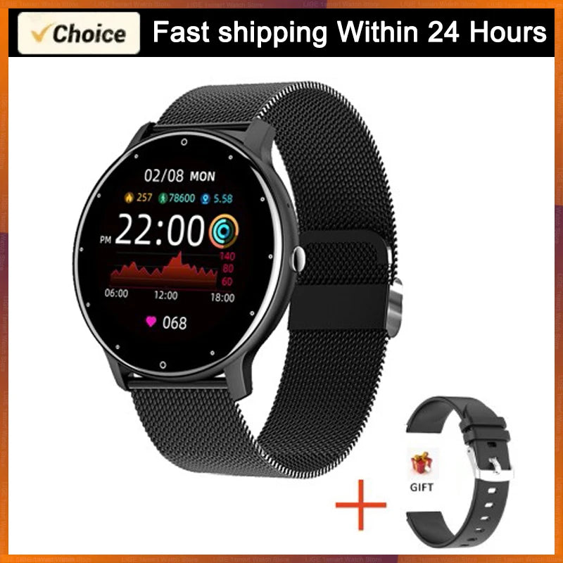 LIGE Wasserdichte Smartwatch für Damen, Echtzeit-Wettervorhersage, Herren-Uhren, Sport-Damen-Smartwatch für Damen, Android, iOS