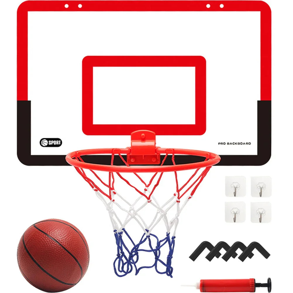 Indoor Kinder Sicherheit und Spaß Spiele Kinder Heim Sport Basketball Set Wandhalterung Nicht perforierter Basketballrahmen