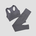 WAREBALL 2/3/4-teiliges Nahtloses Yoga-Set Sportkleidung Yoga-Anzüge für Frauen Fitness-Set Trainingsanzüge Sport-BH Gym Leggings