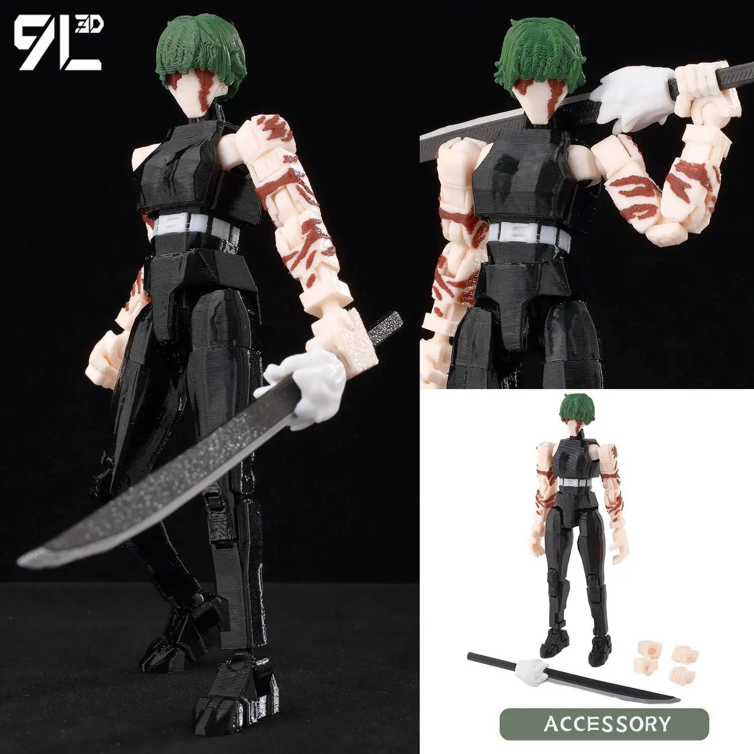 9L3D Lucky13 Gojo Sukuna Jujutsu Fushiguro Toji Gojo Satoru Actionfigur Dummy13 T13 Mehrgelenkige Sammlerstücke Titan13