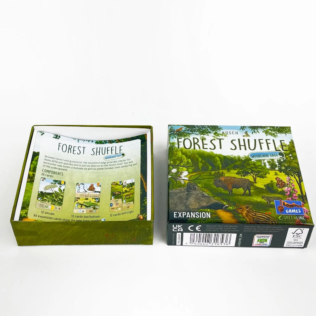 Forest Shuffle Kartenspiel – Cleveres Strategiespiel, Spaß für die ganze Familie, Kinder und Erwachsene – WALDRAND, ALPEN, Erweiterungsspiel