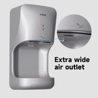 AIKE Automatischer Händetrockner mit Tropfschale, Wandmontage, Hochgeschwindigkeits-Trockner, 10-15s Schnelle Trocknung, Modell AK2632, 1400-1650W