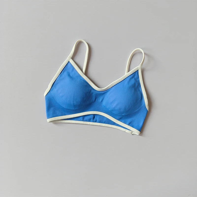 2-TEILIGER Yoga-Anzug Nahtlos mit Brustpolster Enge Sport-BHs und High-Waist-Shorts zum Draußen Tragen, Laufen, Training, Fitness, Yoga-Set