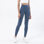 SOISOU Nylon Yogahosen Gym Leggings Damen Mädchen Fitness Weiche Strumpfhosen Hohe Taille Elastisch Atmungsaktiv Keine T-Linie Sporthosen