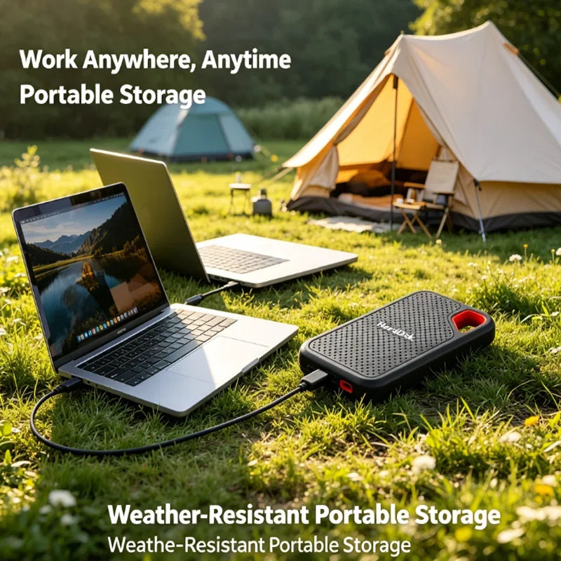 High-Speed Original SSD 2TB Portable USB3.1 Festplatte 4TB Geräuschlose Disk für Freelancer Laptop Tablet Werkbank