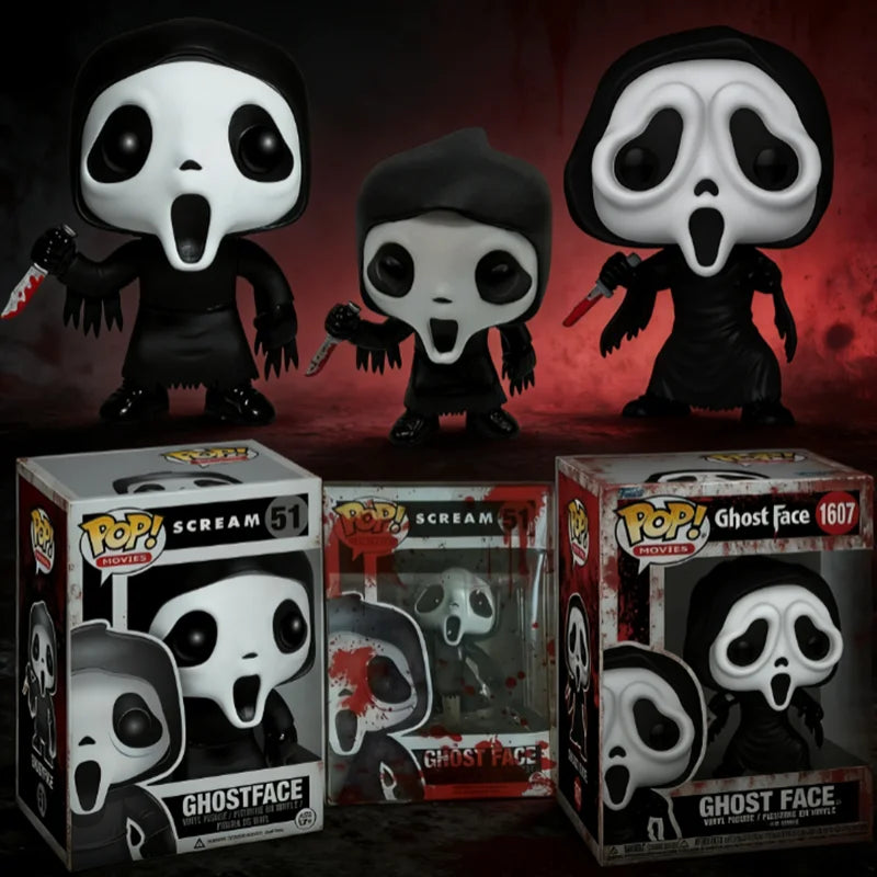 2026 FunKo Pop! Scream GhostFace #51 Blutiger Ghost Face #1607 Actionfiguren-Modell als Geburtstagsgeschenk Spielzeug