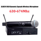 SLXD Mikrofon 500/600/800MHz Drahtloses Mikrofonsystem 4-Pin Headset KSM8/Beta58 Professionelles Audio-Equipment für Bühne Karaoke