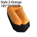 Outdoor tragbares aufblasbares Sofa Strand Faules Luftsofa Faltbarer Schlafsack Oxford-Stoff Campingmöbel 190x70cm