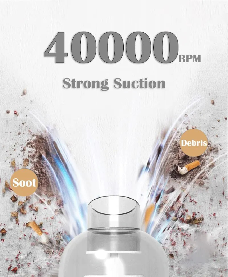 9000Pa kabelloser Auto-Staubsauger USB-Ladevorgang 1200mAh tragbares Reinigungsgerät Mini Nass- und Trockensauger Haushalt