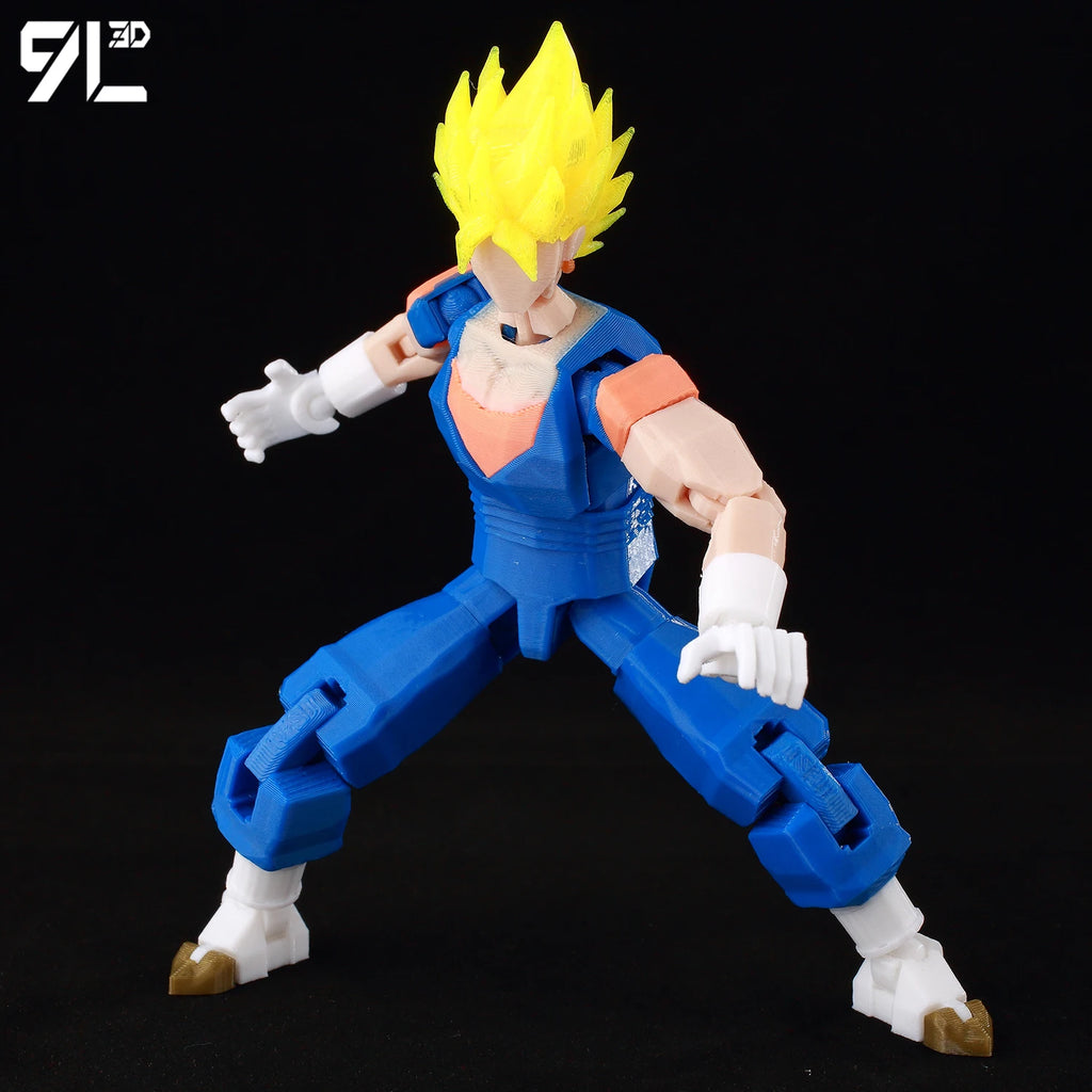 9L3D Gedruckte Dragon Ball Son Goku Vegeta Beerus Frieza Anime Lucky13 Dummy13 Titan13 Actionfiguren Mehrgelenkige Bewegliche Spielzeuge