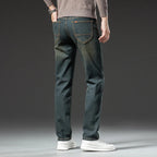 Hochwertige Winterjeans Herren Warme Fleece Verdickte Elastische Denim Hose Fashion Straight Elastische Retro Plüsch Samthose