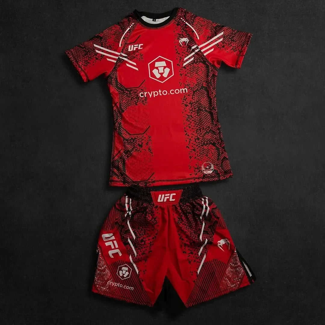 UFC Neuer achteckiger Käfig Kampf Nacht Herren und Kinder MMA Locker atmungsaktiv schnelltrocknend Boxen Training Sport Set Hauptbild