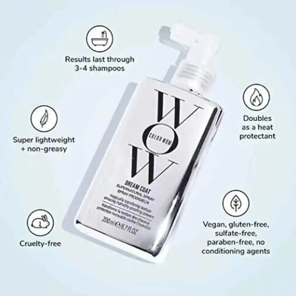 WOW Anti-Feuchtigkeits-Haarspray Für extrem krauses Haar Glättendes Shampoo Glanz-Glättungs-Conditioner Feuchtigkeitsspendende Haarpflege