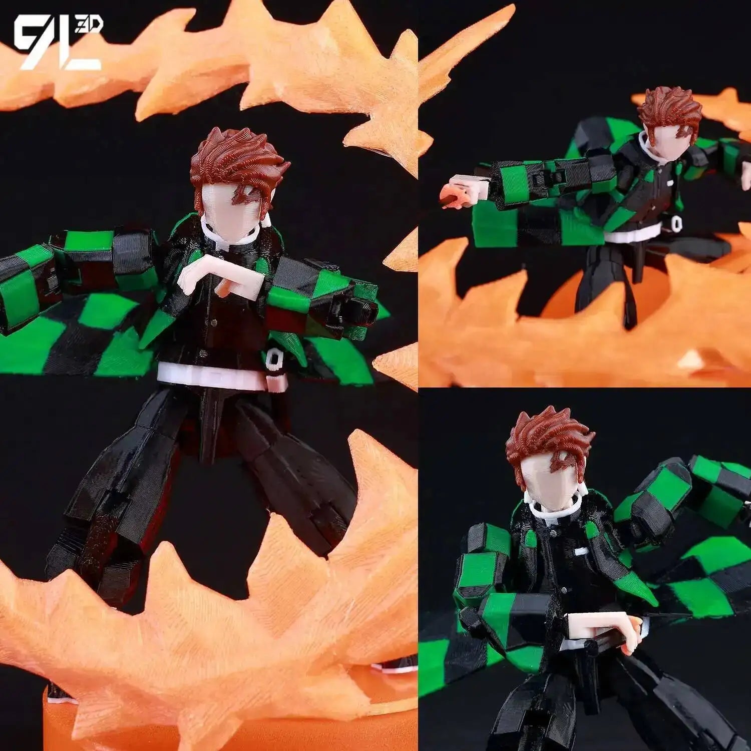 9L3D Gedruckte Anime One Piece Naruto Demon Slayer Dummy13 Lucky T13 Bewegliche Shapeshift Actionfiguren Mannequin Spielzeug Sammlerstücke