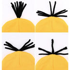 Verkleidungskostüm Lustiges Halloween Kostüm Zubehör für Erwachsene, Schutzbrille/Gelbe Mütze/Handschuhe für Herren Damen Cosplay Party Set