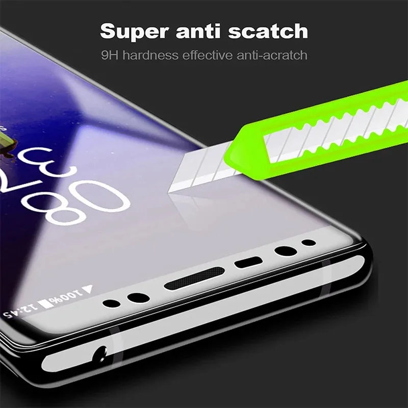3 Pcs Tempered Glass For Samsung Note 9 10 20 Ultra Samsung S24 S23 S22 S21 S20 Ultra S10 S9 S8 Plus Full Cover Screen Protector