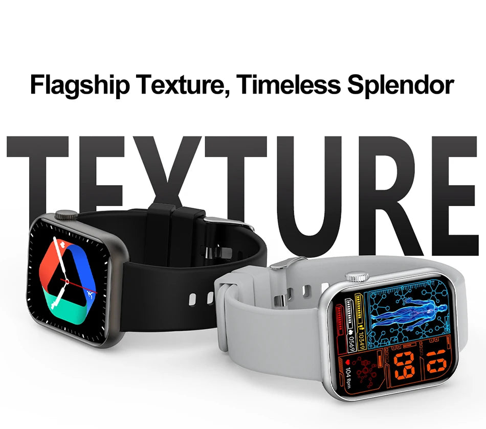 2025 Neue Sport Smartwatch Herren Full Touchscreen Herzfrequenz Bluetooth Anruf 1,9 Zoll KI-Sprache IP68 Wasserdichte Smartwatch Damen