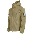 Militär Softshell-Jacken Herren Taktische Winddichte Wasserdichte Jacken Herren Armee Kampfjacken Herren Kapuzen Bomberjacken