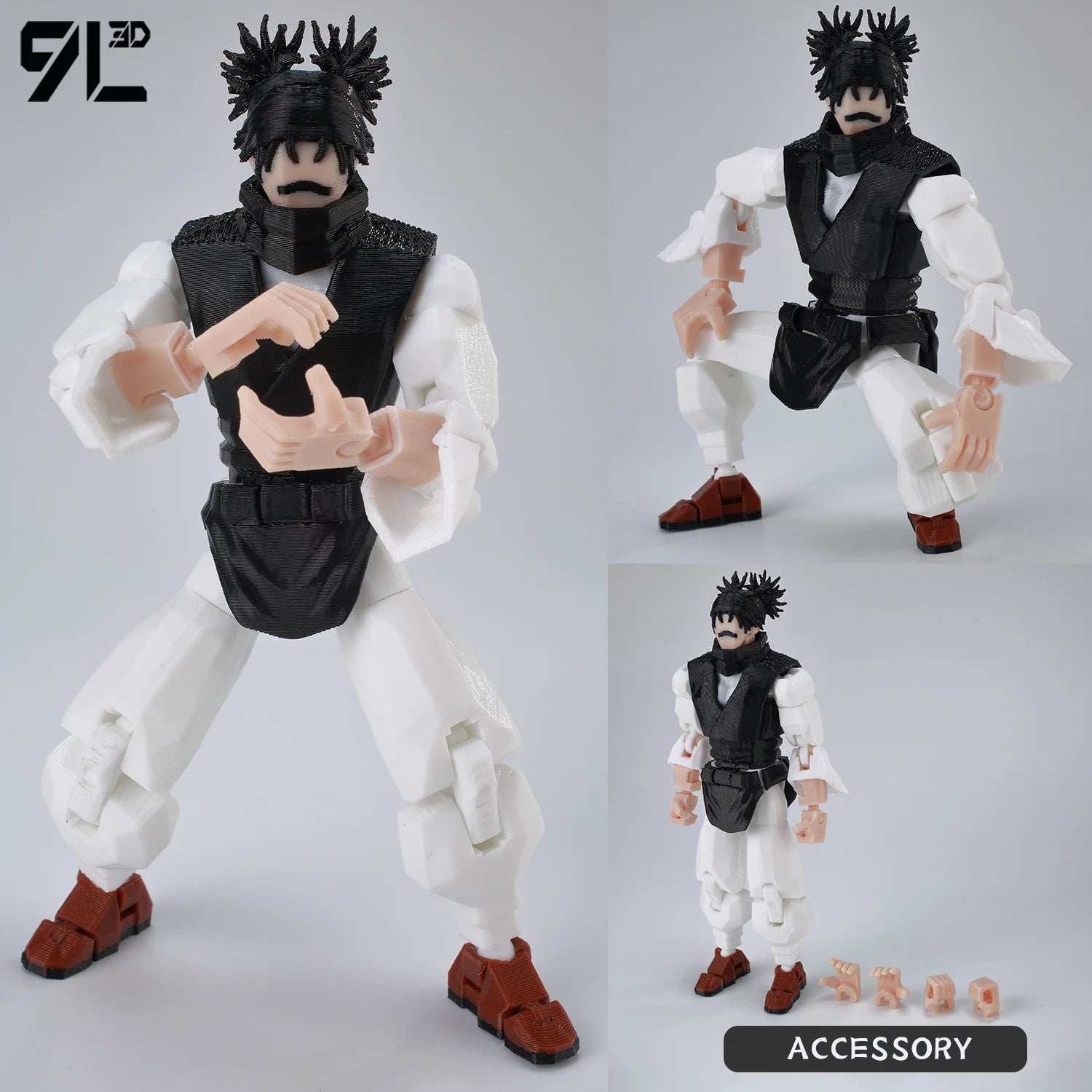 9L3D Lucky13 Gojo Sukuna Jujutsu Fushiguro Toji Gojo Satoru Actionfigur Dummy13 T13 Mehrgelenkige Sammlerstücke Titan13