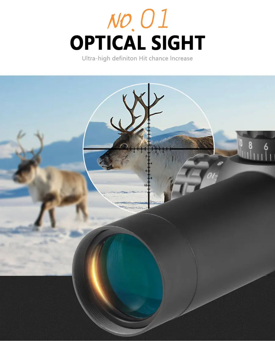 1-5x24 Zielfernrohre Kompakte Zielfernrohre Jagdzielfernrohre Taktisches Visier Weitwinkelvisier