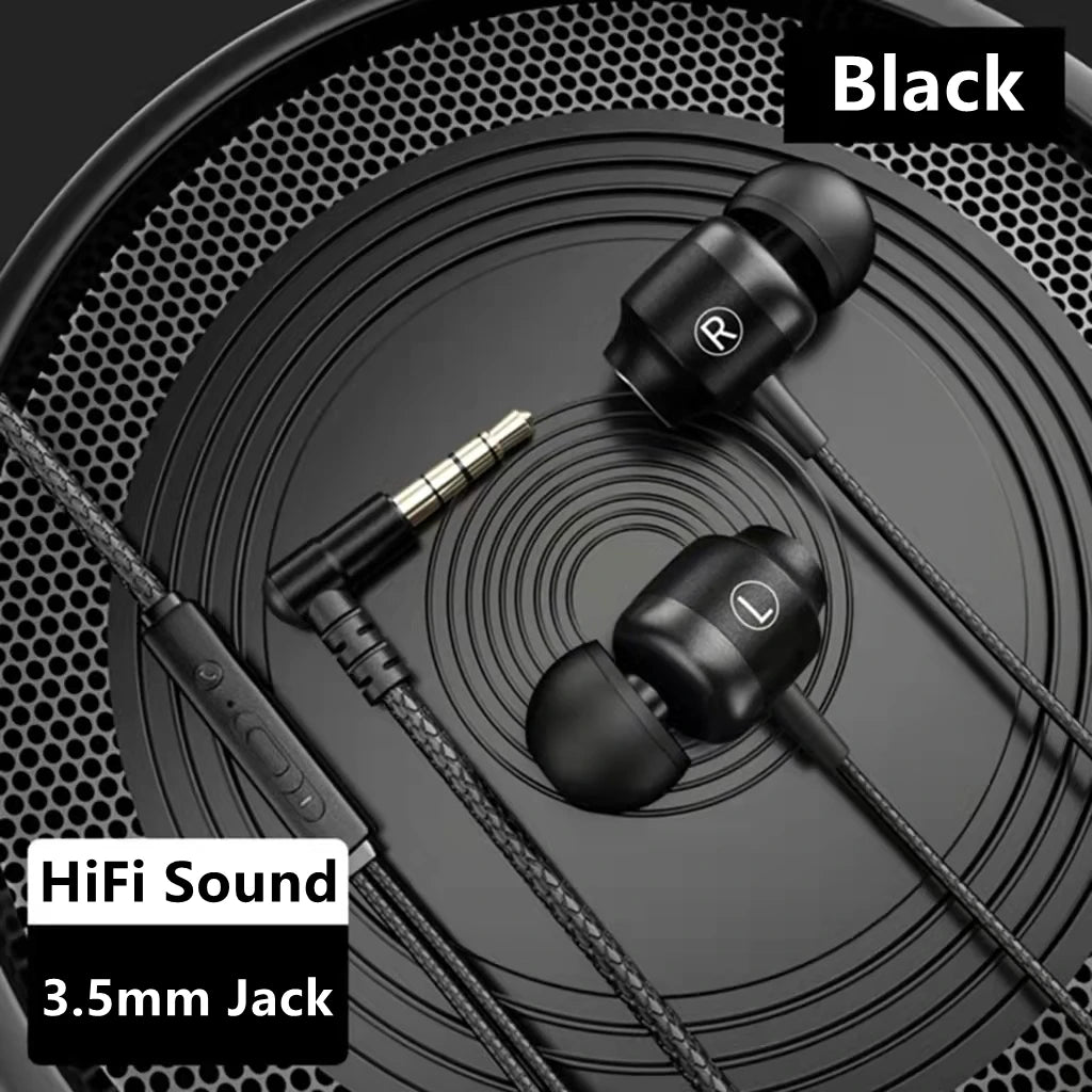 Gamer kabelgebundene Kopfhörer Gaming kabelgebundene Ohrhörer Metall HiFi Bass Stereo 3,5mm Ohrhörer Earbud für Handy Computer Mikrofon L-Klinke magnetisch