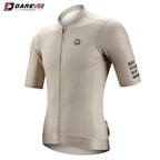 DAREVIE Radtrikot SPF 50 UV-Schutz Trainingsniveau Slim Fit Kleine Größe Herren Damen Mann Fahrradtrikot Radsport-Trikot