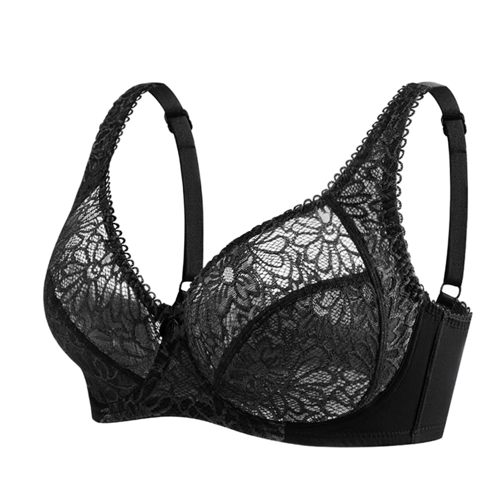 Plus Size Bras For Women Lace Modern Ladies Elegance Brassiere Underwear Sexy Lingerie Tops C D DD E F Cup