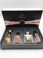 Luxusmarke Parfüm Damen Eau De Parfum Femme Geschenkset 4-teilig 100ml Parfums De Mujer Frisch Natürlicher Blumig-Fruchtiger Duft Spray
