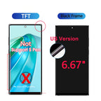 6,8 Zoll Super AMOLED für Samsung Galaxy S23 Ultra S918 LCD-Display Touchscreen Digitizer Baugruppe unterstützt Fingerabdruck und S-Pen