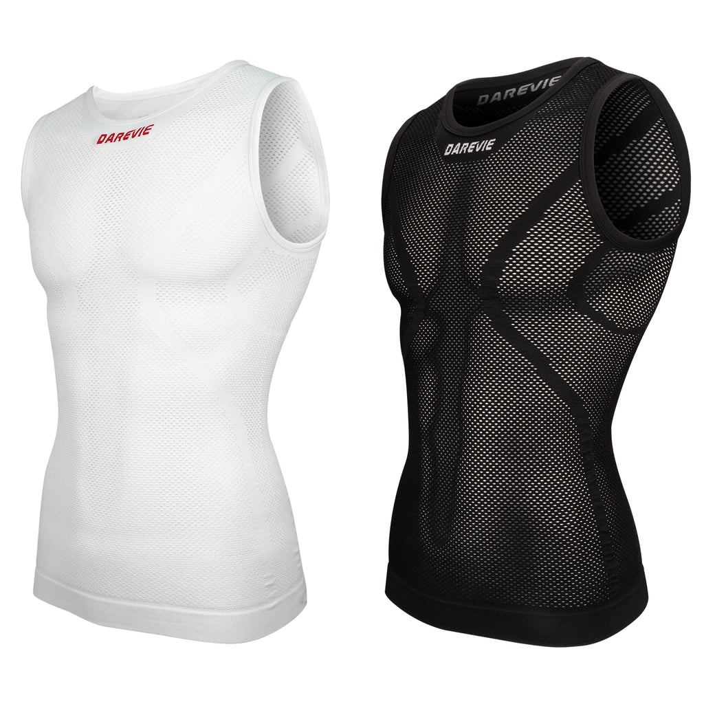 DAREVIE Radsport First Layer Herren Kompressions-Nahtlos Damen Fahrrad Radsport Inneres Sport First Layer Unterhemd Bike Base Layer