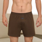Herren Aro Unterhosen Unterwäsche 100% reine Baumwolle Schlafhose lose atmungsaktive Herren High Waisted Four Corner Boxershorts