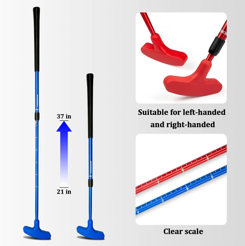 Golf Putter für Herren und Damen, beidhändig nutzbarer Kinder-Putter, Minigolf-Putter für Rechts- oder Linkshänder, längenverstellbarer Golf-Putter