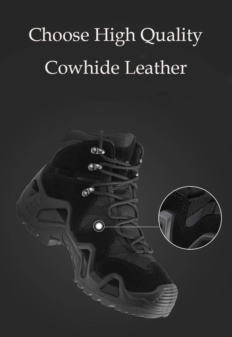 Herren Freizeit Jagd Stiefeletten Outdoor Taktische Wanderschuhe Herren Stiefel Jagd Arbeitsstiefel für Motorradschuhe Militärstiefel