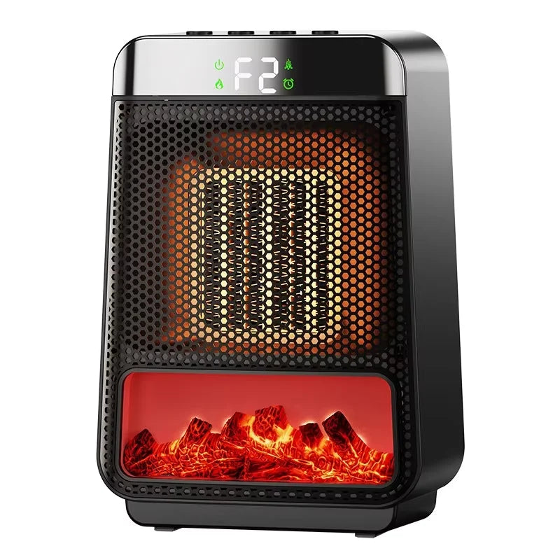 Tragbarer elektrischer Heizlüfter Tragbarer Desktop 1000W PTC Heizlüfter Warmluftgebläse für Haushalt Büro Mini Heizgerät