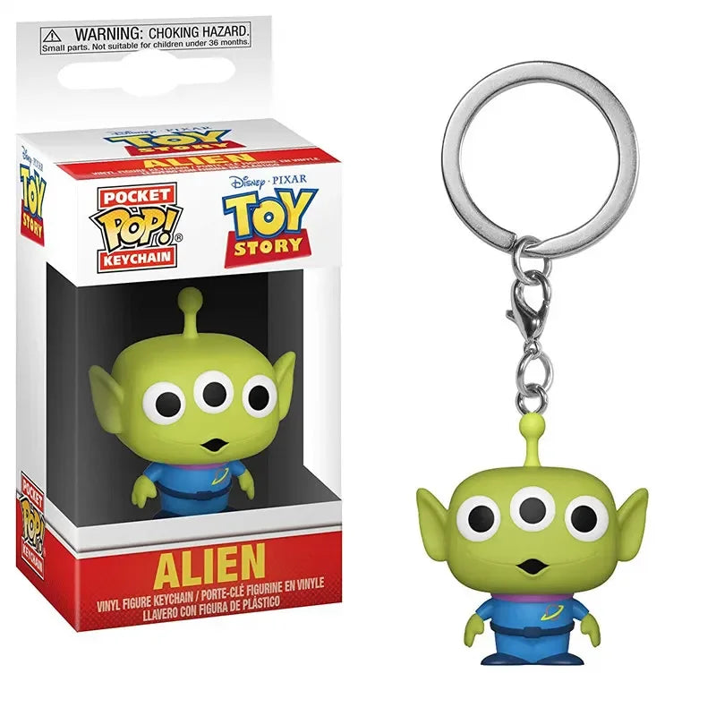 Funko POP Toy Story 4 Forky Slinky Dog Woody Buzz Lightyear Alien Schlüsselanhänger Actionfigur Sammlung Modell Spielzeug für Kinder Geschenk