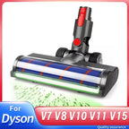 Bürstenkopf für Dyson V7 V8 V10 V11 V15 LED-Stauberkennung Bodenkopf Ersatz Staubsaugeraufsatz für Hartböden