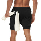Camo Running Shorts Men Gym Sports Shorts 2 In 1 Quick Dry Workout Training Gym Fitness Jogging Short Pants Summer Men Shorts