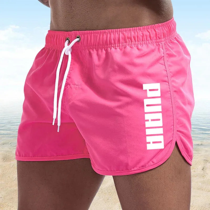 Neue heiße Sommer Badehosen Sport Fitnessstudio Laufshorts Herren Bademode Luxus Strandshorts Schnelltrocknende Herren-Badehosen Boardshorts