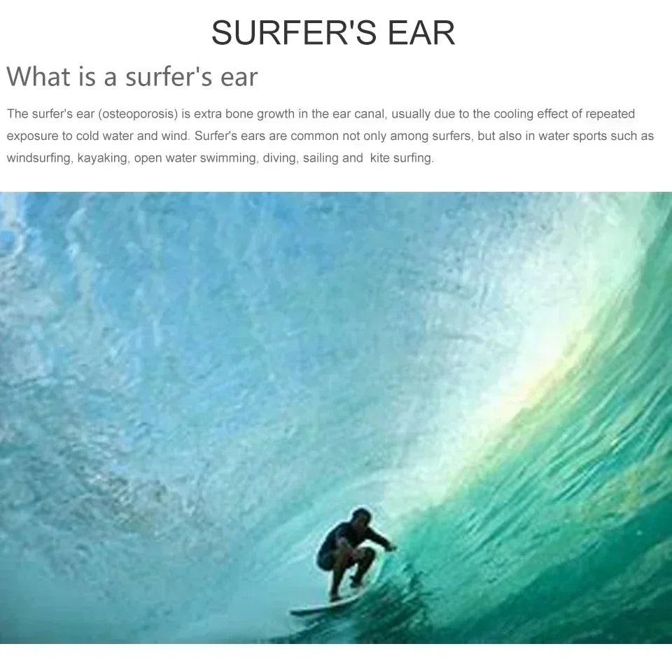 Swimming Ear Plugs for Adults, 3 Pairs Waterproof Reusable Silicone Swim Earplugs with Removable Cord,Perfect for  Water Sports