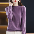 Neuer Damenpullover O-Ausschnitt Herbst Winter Basic Pullover Warm Lässig Pulls Jumper Koreanische Mode Frühling Strickwaren Bottoming Shirt