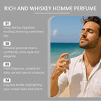 ROXELIS 50ml Rich And Whiskey Homme Parfum Lang Anhaltender Duft, Stärkt den persönlichen Charme, Zeigt selbstbewusst Stil und Eleganz