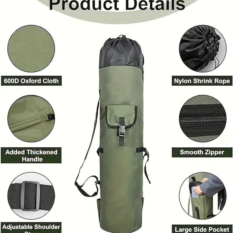 Angeltaschen Robust Faltbar Angeltasche Multifunktional Große Kapazität Hochwertige Rutenhülle