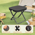 Tragbare Klapp-Angelausrüstung Leichtes Gestell aus Eisenlegierung Klappbare Outdoor Camping Picknickbank Handtasche Kompakter Robuster Hocker