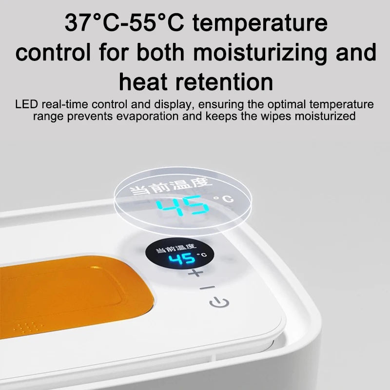 Tragbarer Baby Feuchttücherwärmer Spender Feuchttücher Thermostat Wärmer Taschentuchbox Servietten Elektrische Heizung Isolierung Anzeige