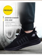 Arbeitssicherheitsschuhe Sommer Atmungsaktiv Herren Air Cushion Arbeitsschutzschuhe Anti-Durchstich Arbeitsschuhe Herren Stahlkappenschuhe